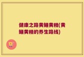 健康之路黄鳝黄精(黄鳝黄精的养生路线)
