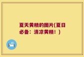 夏天黄精的图片(夏日必备：清凉黄精！)