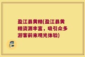 盈江县黄精(盈江县黄精资源丰富，吸引众多游客前来观光体验)