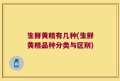 生鲜黄精有几种(生鲜黄精品种分类与区别)