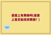 悬崖上有黄精吗(悬崖上是否能找到黄精？)