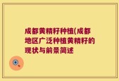 成都黄精籽种植(成都地区广泛种植黄精籽的现状与前景简述