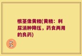 根茎像黄精(黄精：利尿消肿降压，药食两用的良药)