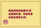 精品黄精成品图片(极品黄精珍馐：惊艳味觉的美食饕餮之选)