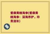 爱康黄精海参(爱康黄精海参：深海养护，珍贵滋补)