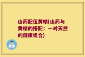 山药配伍黄精(山药与黄精的搭配：一对天然的健康组合)