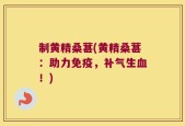 制黄精桑葚(黄精桑葚：助力免疫，补气生血！)