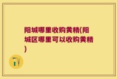 阳城哪里收购黄精(阳城区哪里可以收购黄精)