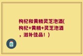 枸杞和黄精灵芝泡酒(枸杞+黄精+灵芝泡酒，滋补佳品！)