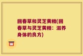 回春草和灵芝黄精(回春草与灵芝黄精：滋养身体的良方)