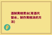 酒制黄精煮水(用酒代替水，制作黄精汤的方法)