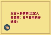 五宝人参黄精(五宝人参黄精：补气养阴的好选择)