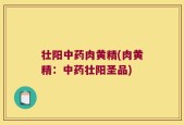 壮阳中药肉黄精(肉黄精：中药壮阳圣品)