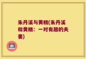 朱丹溪与黄精(朱丹溪和黄精：一对有趣的夫妻)