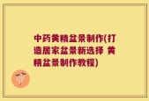 中药黄精盆景制作(打造居家盆景新选择 黄精盆景制作教程)
