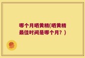 哪个月晒黄精(晒黄精最佳时间是哪个月？)