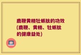 鹿鞭黄精牡蛎肽的功效(鹿鞭、黄精、牡蛎肽的健康益处)