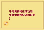 牛尾黄精枸杞汤功效(牛尾黄精枸杞汤的好处)