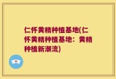 仁怀黄精种植基地(仁怀黄精种植基地：黄精种植新潮流)
