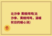 北沙参 黄精炖鸡(北沙参、黄精炖鸡，温暖秋日的暖心汤)