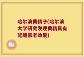 哈尔滨黄精子(哈尔滨大学研究发现黄精具有延缓衰老效果)