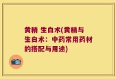 黄精 生白术(黄精与生白术：中药常用药材的搭配与用途)