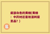 底部白色的黄精(黄精：中药材还是祛湿利尿圣品？)