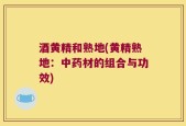 酒黄精和熟地(黄精熟地：中药材的组合与功效)