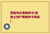 恩施鸡头黄精种子(恩施土特产黄精种子供应)
