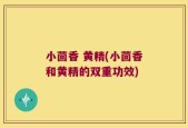 小茴香 黄精(小茴香和黄精的双重功效)