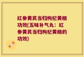 红参黄芪当归枸杞黄精功效(五味补气丸：红参黄芪当归枸杞黄精的功效)