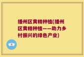 播州区黄精种植(播州区黄精种植——助力乡村振兴的绿色产业)