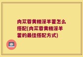 肉苁蓉黄精淫羊藿怎么搭配(肉苁蓉黄精淫羊藿的最佳搭配方式)