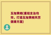 五加黄精(重组主治功效，打造五加黄精天然健康方案)