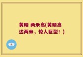 黄精 两米高(黄精高达两米，惊人巨型！)