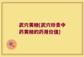 武穴黄精(武穴珍贵中药黄精的药用价值)