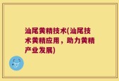 汕尾黄精技术(汕尾技术黄精应用，助力黄精产业发展)