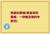 荒废的黄精(被遗弃的黄精：一种被忽视的中草药)