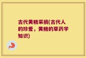 古代黄精采摘(古代人的珍爱，黄精的草药学知识)