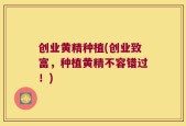 创业黄精种植(创业致富，种植黄精不容错过！)
