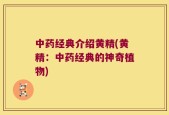 中药经典介绍黄精(黄精：中药经典的神奇植物)