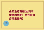 山药治疗黄精(山药与黄精的搭配：全方位治疗效果提升)