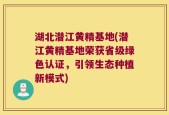 湖北潜江黄精基地(潜江黄精基地荣获省级绿色认证，引领生态种植新模式)