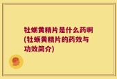 牡蛎黄精片是什么药啊(牡蛎黄精片的药效与功效简介)