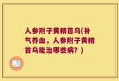 人参附子黄精首乌(补气养血，人参附子黄精首乌能治哪些病？)