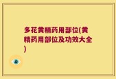 多花黄精药用部位(黄精药用部位及功效大全)