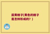 尿黄精子(黄色的精子是怎样形成的？)