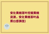 安化黄精茶叶挖掘黄精资源，安化黄精茶叶品质口感俱佳)