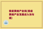 娄底黄精产业局(娄底黄精产业发展进入快车道)