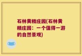 石林黄精庄园(石林黄精庄园：一个值得一游的自然景观)